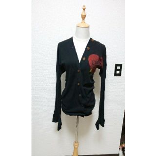 ヴィヴィアンウエストウッド(Vivienne Westwood)の専用☆ヴィヴィアン レッドレーベル ワンピース カーディガン 黒 2(ひざ丈ワンピース)