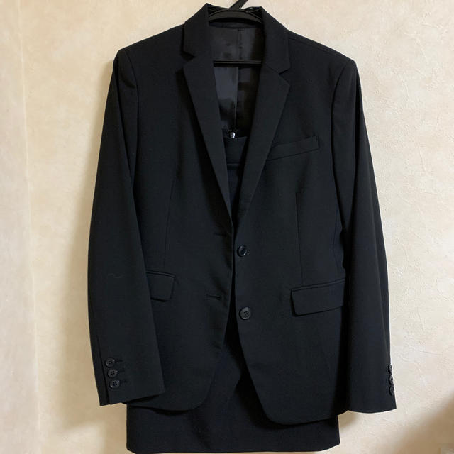 UNIQLO(ユニクロ)のUNIQLO ブラックスーツ　上下 レディースのフォーマル/ドレス(スーツ)の商品写真