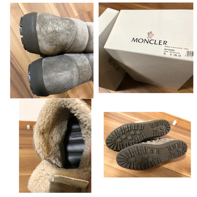 ★新品未使用★ モンクレール　MONCLER メンズブーツ  ムートン　42