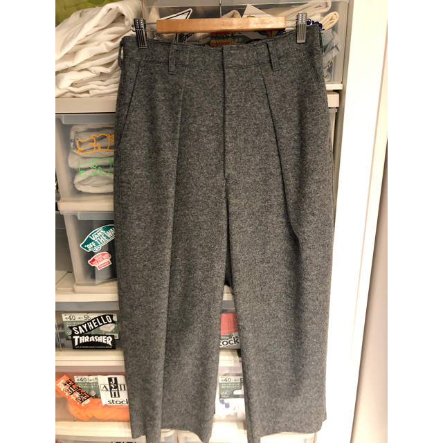 unused wool wide pants