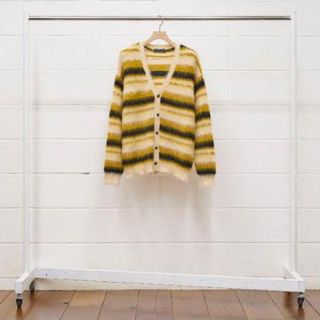 アンユーズド(UNUSED)のUNUSED 5G border knit cardigan (カーディガン)