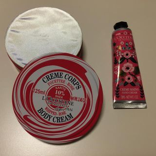 ロクシタン(L'OCCITANE)の値下げ！シアホイップボディクリーム　ローズ/ パレットシアハンドクリーム　ローズ(ボディクリーム)