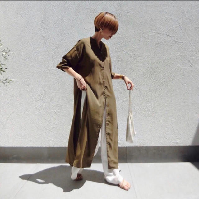 todayful シャツワンピ