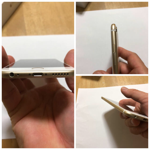 値下げ【美品】ソフトバンク iPhone6  ゴールド　16GB 3