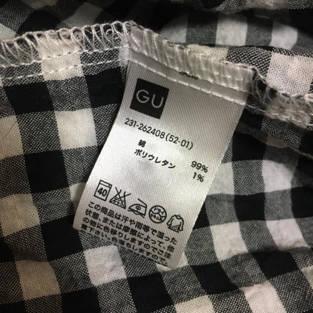 GU(ジーユー)のギンガムチェックシャツ レディースのトップス(シャツ/ブラウス(半袖/袖なし))の商品写真