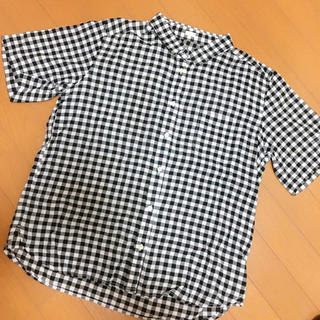 ジーユー(GU)のギンガムチェックシャツ(シャツ/ブラウス(半袖/袖なし))