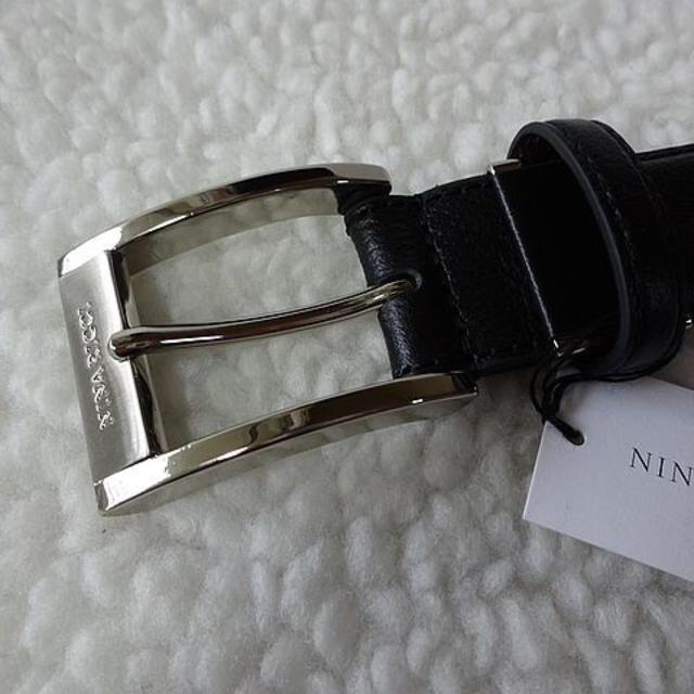 NINA RICCI(ニナリッチ)の【新品/本物】ニナ リッチ(NINA RICCI)牛革/ベルト/黒 メンズのファッション小物(ベルト)の商品写真