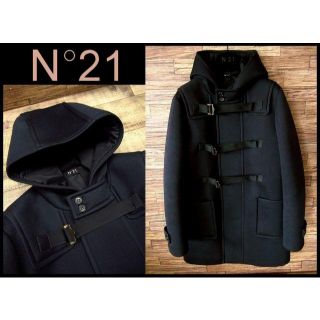 ヌメロヴェントゥーノ(N°21)の極美品 定価15万 ヌメロヴェントゥーノ 17AW ダッフル コート 紺 M(ダッフルコート)