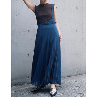 アメリヴィンテージ(Ameri VINTAGE)のけいさま　アメリ AMERI PLEATS SUSPENDER SKIRT(ロングスカート)