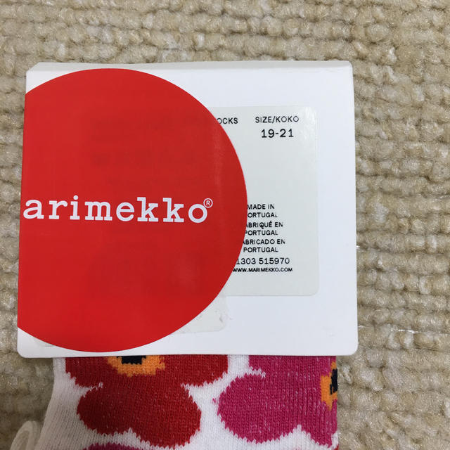 marimekko(マリメッコ)のマリメッコ 靴下 キッズ/ベビー/マタニティのこども用ファッション小物(靴下/タイツ)の商品写真