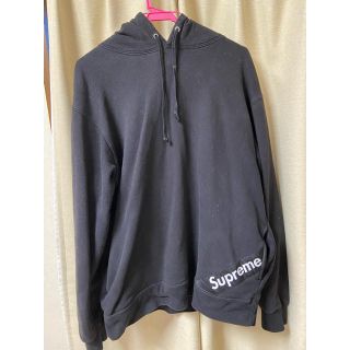 シュプリーム(Supreme)のsupreme パーカー　コーナーラベル　L(パーカー)