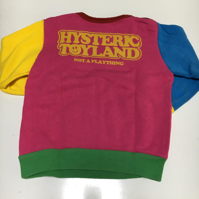 HYSTERIC MINI(ヒステリックミニ)のカラフルトレーナー90 キッズ/ベビー/マタニティのキッズ服男の子用(90cm~)(Tシャツ/カットソー)の商品写真