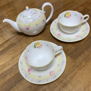 ノリタケ(Noritake)のNoritake ノリタケ カップ&ソーサー 2客 ティーポット ジュヌフレール(食器)