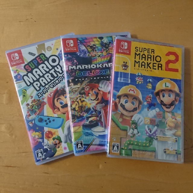 新品未開封 マリオづくし3本セット switch