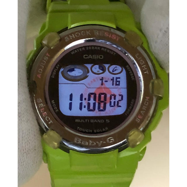 Baby-G(ベビージー)のbaby-G/G-SHOCK/イルクジ/BGR-3002K/電波/ソーラー/緑 メンズの時計(腕時計(デジタル))の商品写真