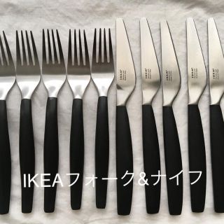 イケア(IKEA)のIKEA カトラリー　フォーク&ナイフ 6セット(スプーン/フォーク)