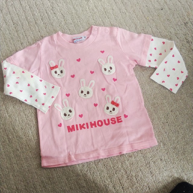 mikihouse(ミキハウス)のミキハウス　長袖Tシャツ　90 キッズ/ベビー/マタニティのキッズ服女の子用(90cm~)(Tシャツ/カットソー)の商品写真