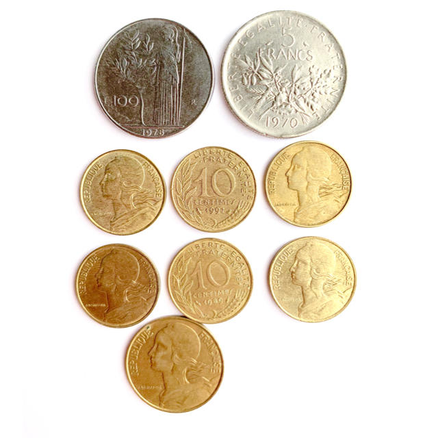 H.P.FRANCE - 【9枚セット】イタリアとフランスの旧硬貨 リラ・フラン・サンチーム 廃止コインの通販 by merino's  shop｜アッシュペーフランスならラクマ