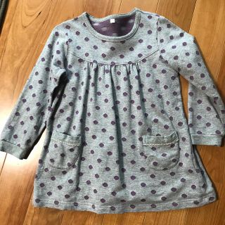 ムジルシリョウヒン(MUJI (無印良品))の無印　女の子スモック120cm(Tシャツ/カットソー)