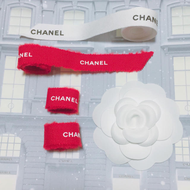 CHANEL(シャネル)のCHANEL カメリア リボン インテリア/住まい/日用品のオフィス用品(ラッピング/包装)の商品写真