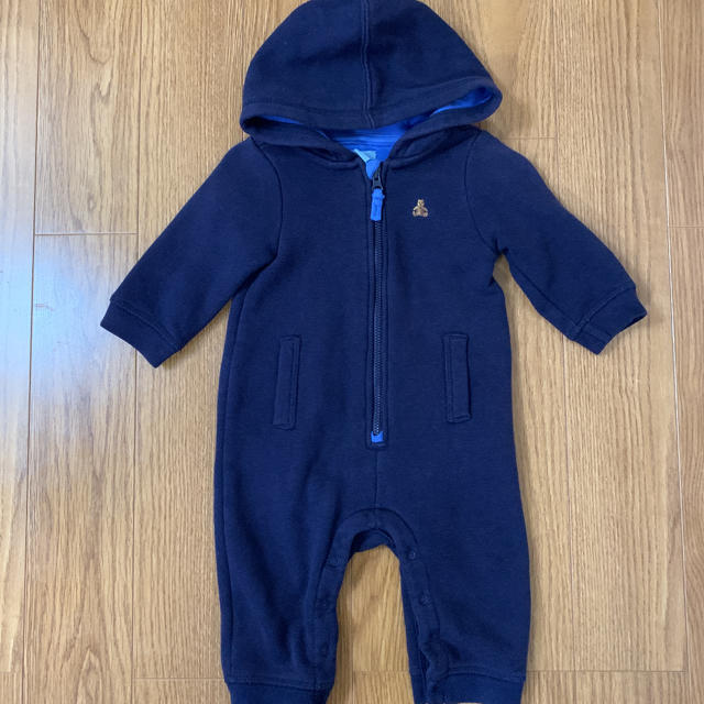 babyGAP(ベビーギャップ)のベビーギャップ　ネイビーロンパース キッズ/ベビー/マタニティのベビー服(~85cm)(カバーオール)の商品写真