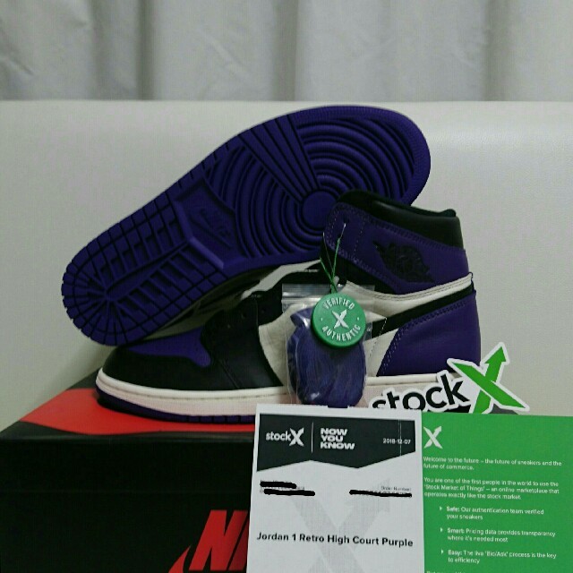 新品 正規 JORDAN1 RETRO HIGH OG COURT PURPLE285cm購入先