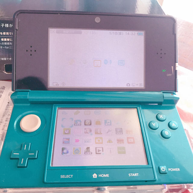 ニンテンドー3DS アクアブルー　本体