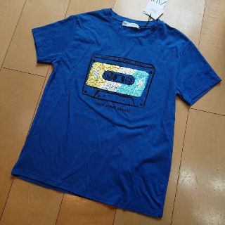 ザラ(ZARA)のZARA リバーシブルスパンコール ティシャツ(Tシャツ/カットソー)