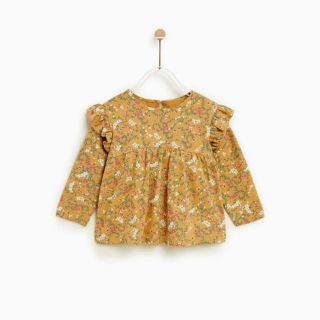 ザラキッズ(ZARA KIDS)のZARAbaby 花柄トップス(シャツ/カットソー)