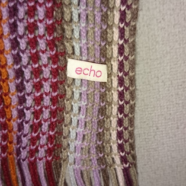 ECHO(エコー)のカラフルマフラー レディースのファッション小物(マフラー/ショール)の商品写真