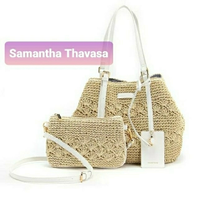 Samantha Thavasa　新品、未使用！　かご編みトートバッグ　2019