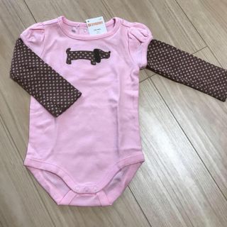 ジンボリー(GYMBOREE)のGYMBOREE 重ね着風 長袖ロンパース 新品‼️3〜6Ｍ(ロンパース)