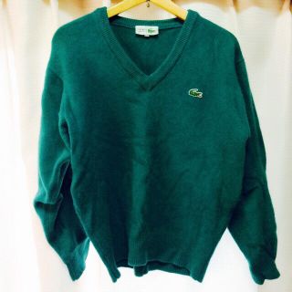 LACOSTE - ラコステ 緑ニットの通販 by omt's shop｜ラコステならラクマ