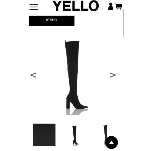 Yellow boots(イエローブーツ)のYELLO tokyoblack ニーハイブーツ レディースの靴/シューズ(ブーツ)の商品写真