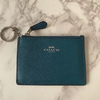 【新品タグ付き】COACH コーチ パスケース 定期入れ 緑 キャンパス×レザー