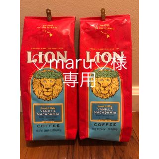 ライオン(LION)の♡maru♡様専用　LIONコーヒー（バニラマカダミア）680g×2袋(コーヒー)