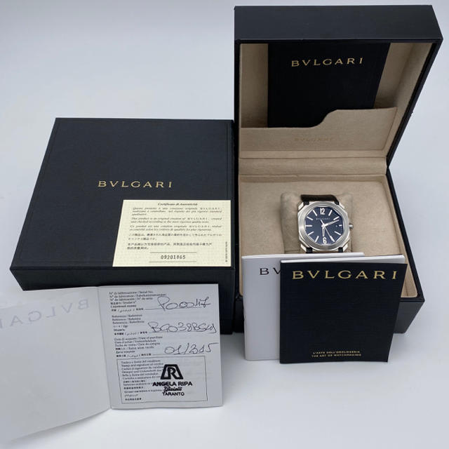 《BVLGARI/オクト》Aレザー、 Dバックル！！シースルーバックが美しい！！