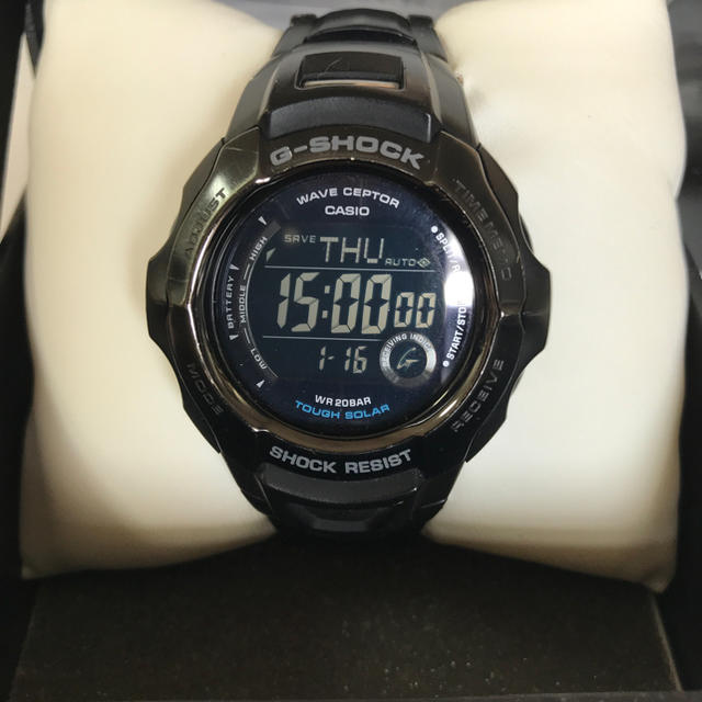 CASIO G-SHOCK 希少ブラックフォースメタル ソーラー電波腕時計 美品