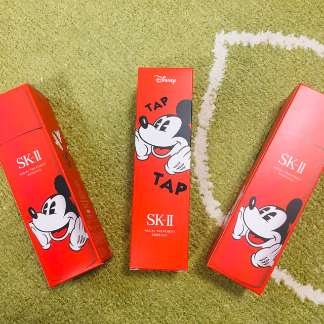 SK-II フェイシャルトリート ミッキーボトル 230ml カラ瓶空箱-