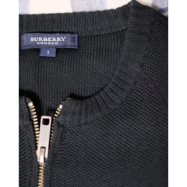 BURBERRY(バーバリー)のバーバリー黒カーディガン美品 レディースのトップス(カーディガン)の商品写真