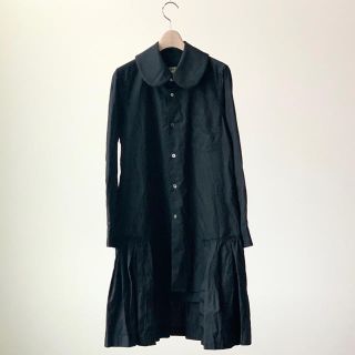 コムデギャルソン(COMME des GARCONS)の19SSコムデギャルソン 丸襟ビッグカラー フリルドッキング シャツ ワンピース(ひざ丈ワンピース)