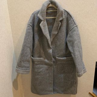 ダブルクローゼット(w closet)のゆうっこ様専用☆ダブルクローゼット　リバーシブルボアコート　新品(ロングコート)