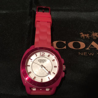コーチ(COACH)のたらちゃんさま専用♡ COACH 腕時計ピンク&オールドコーチショルダーバッグ(腕時計)