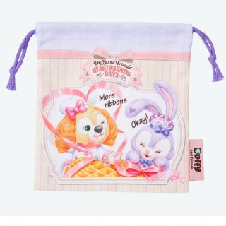 ステラルー(ステラ・ルー)のダッフィー　ハートウォーミング★巾着★クッキーアン&ステラルー(キャラクターグッズ)