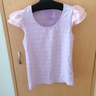 ラビリンス(Labyrinth)の袖フリル付きカットソー ＊(Tシャツ(半袖/袖なし))