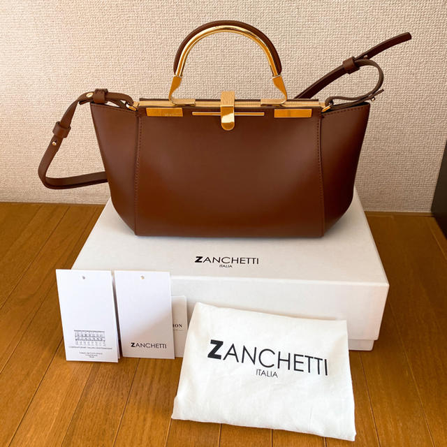 ZANCHETTI ザンチェッティ 3way バッグ S キャメル ブラウン系 | www ...