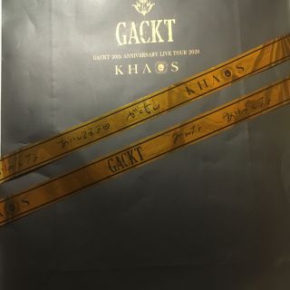 GACKT☆KHAOS  ツアー（がくちん手書き）金テープ(ミュージシャン)