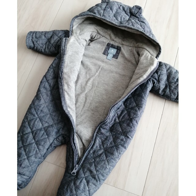 babyGAP(ベビーギャップ)のbabygap くま耳カバーオール キッズ/ベビー/マタニティのベビー服(~85cm)(カバーオール)の商品写真