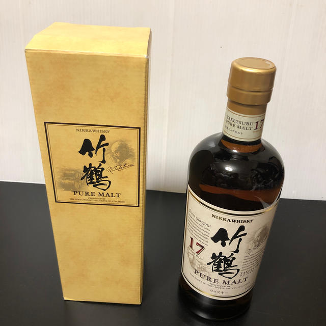 食品/飲料/酒★希少酒 ニッカウイスキー／竹鶴 17年 ピュアモルト 未開封 箱付き★