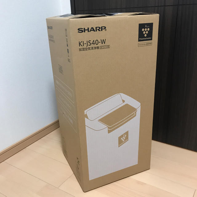 空気清浄器新品未開封 シャープ 空気清浄機 加湿 js40w